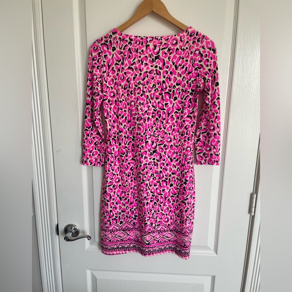 Lilly Pulitzer UPF 50+ Sophie Dress Pink My Favorite Spot XS Stretch Com… - Picture 7 of 15